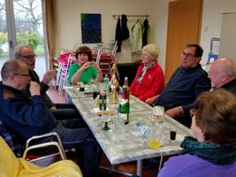 im Bistro des Campingparks