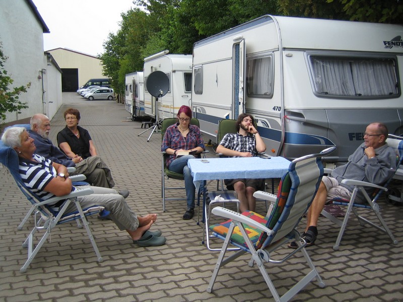 Camping auf dem Weingut
