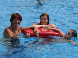 Abk&uuml;hlung im Schwimmbecken