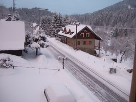 Blick aus der Pension