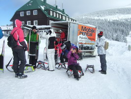 fertig machen zum Rodeln