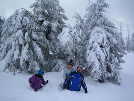 1200m hoch im Schnee